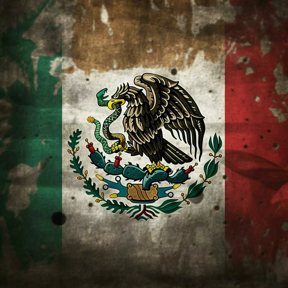 flag wallpaper of Mexico 30638630 Stock