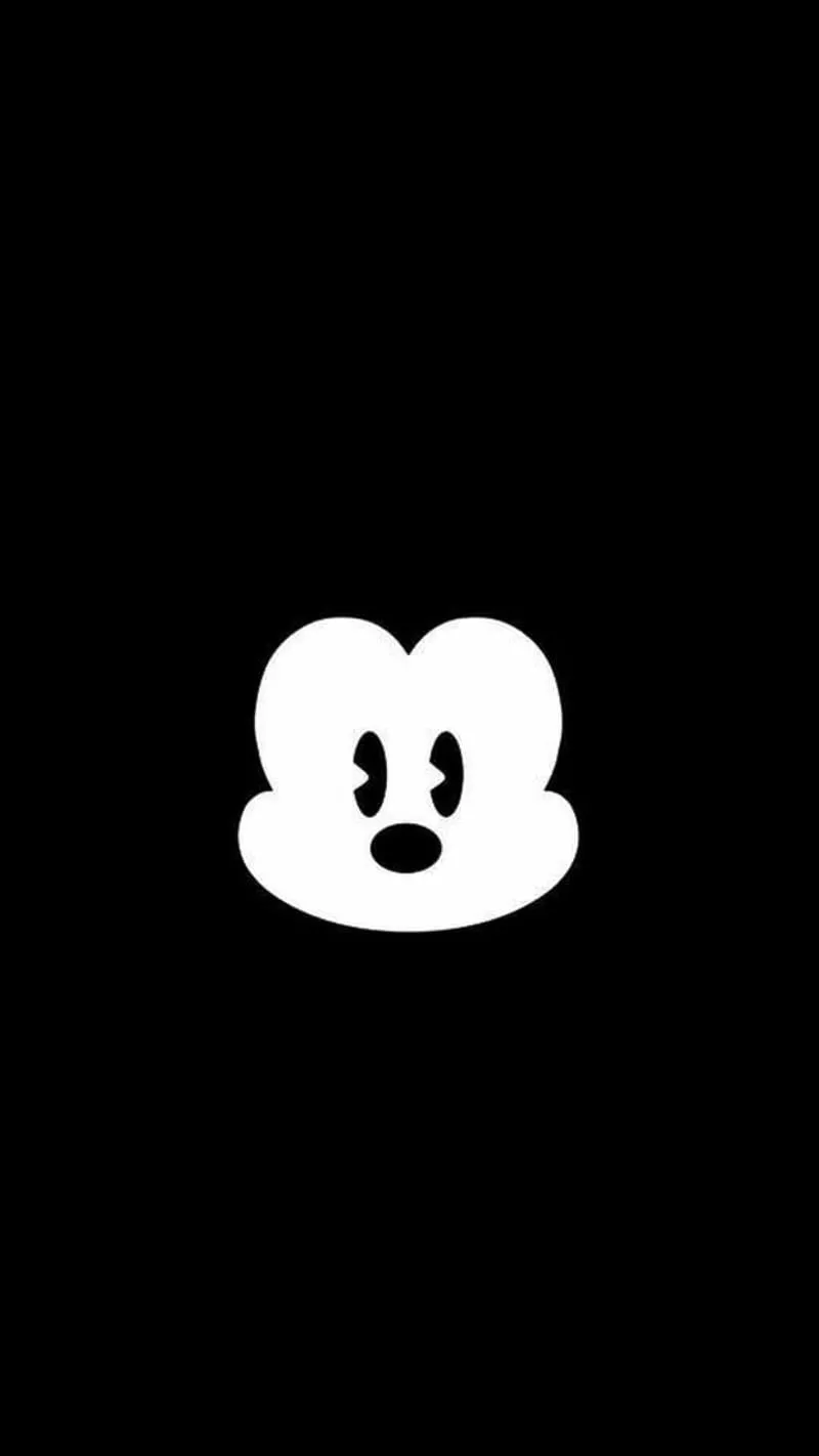 Mickey Mouse Face, black, disney, face