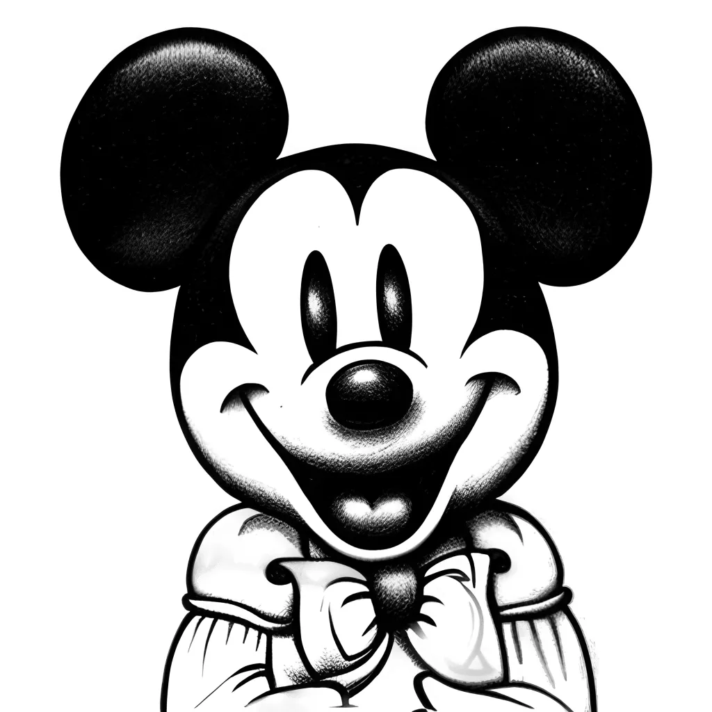 Cute Retro Mickey Mouse Graphic