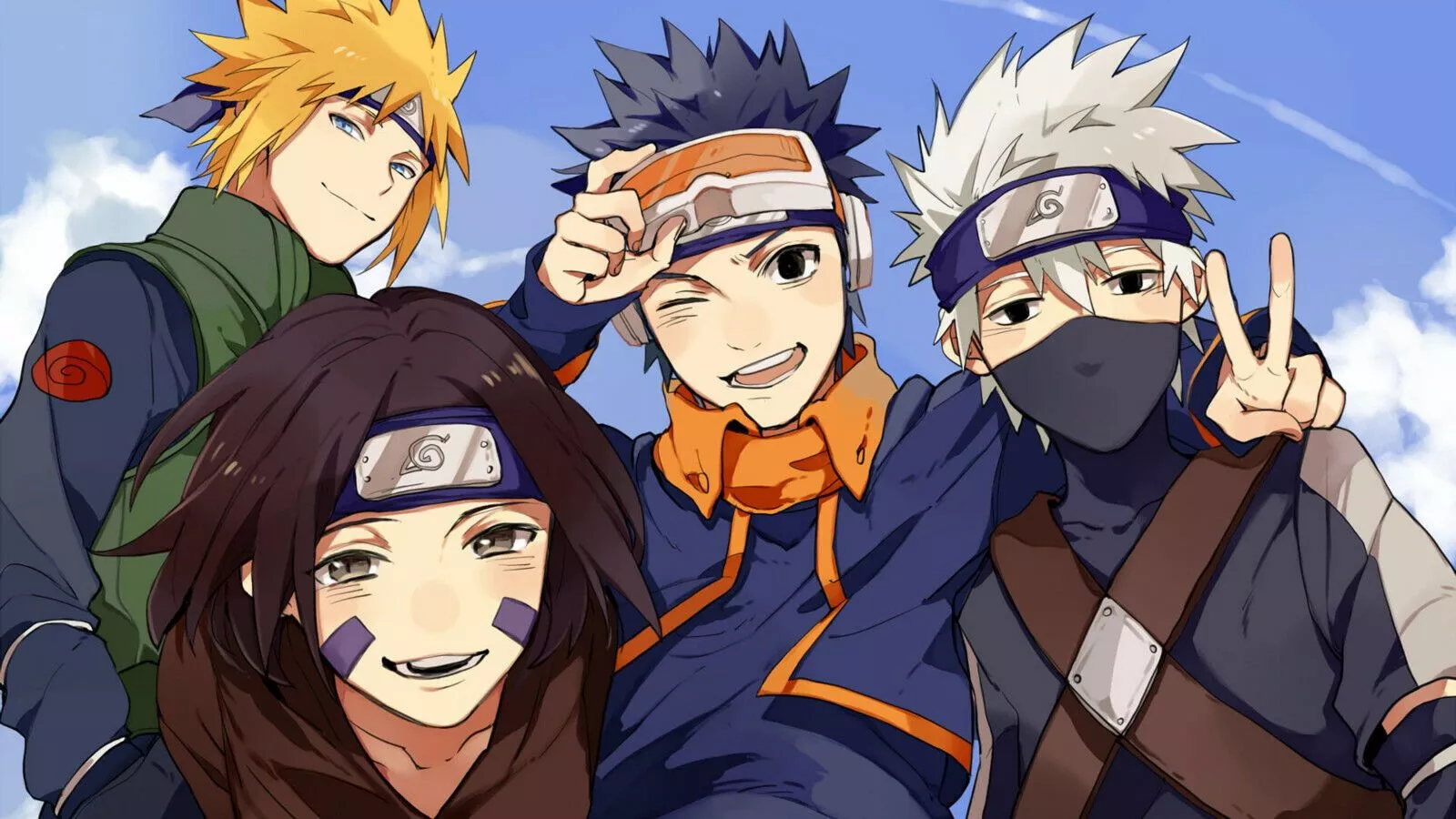 Naruto Minato Team 7 Poster 24 x 16