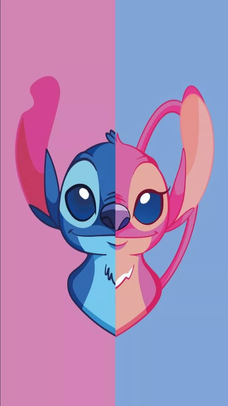 HD stitch and angel wallpaper
