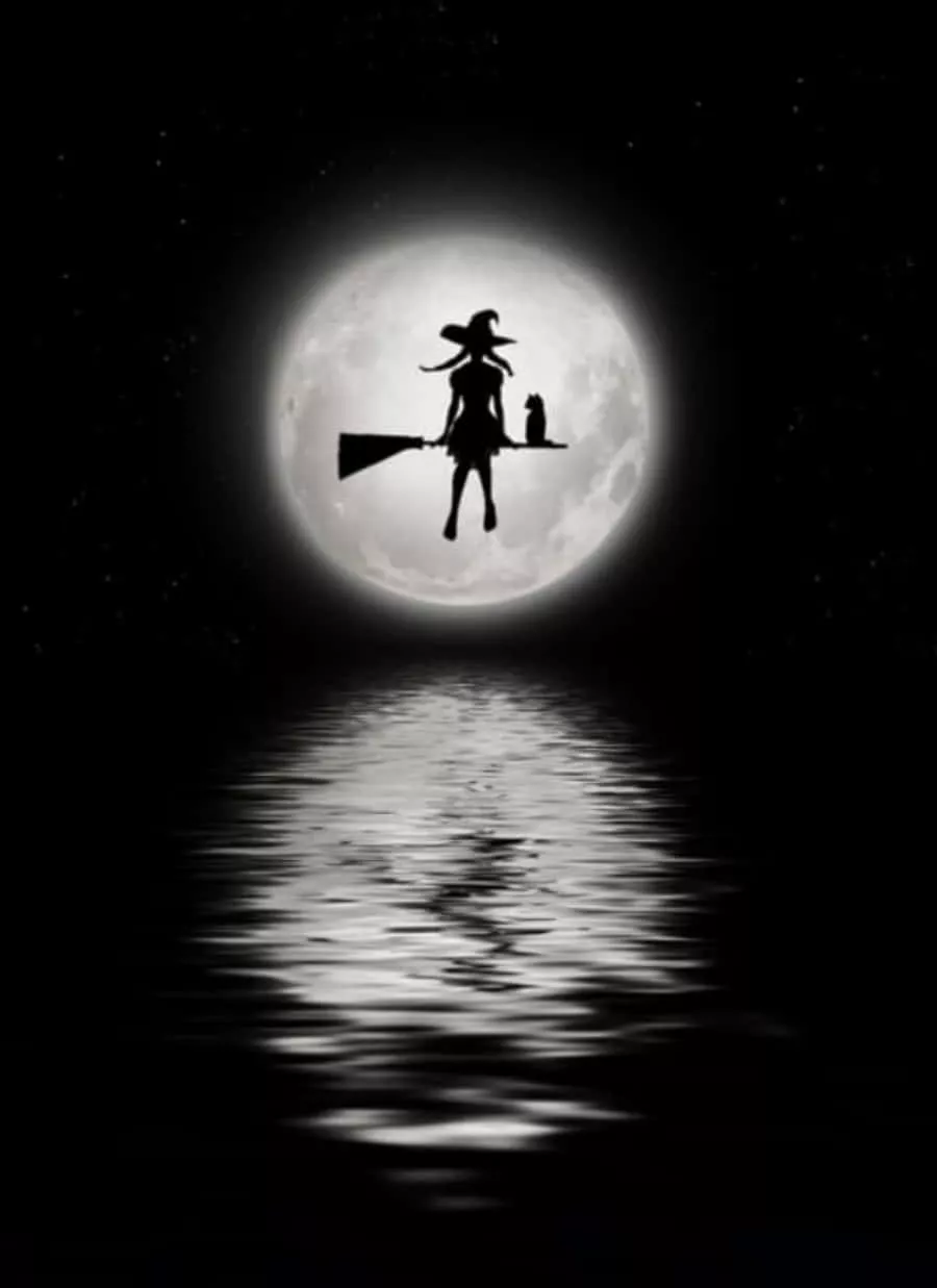Download Full Moon Halloween Witch