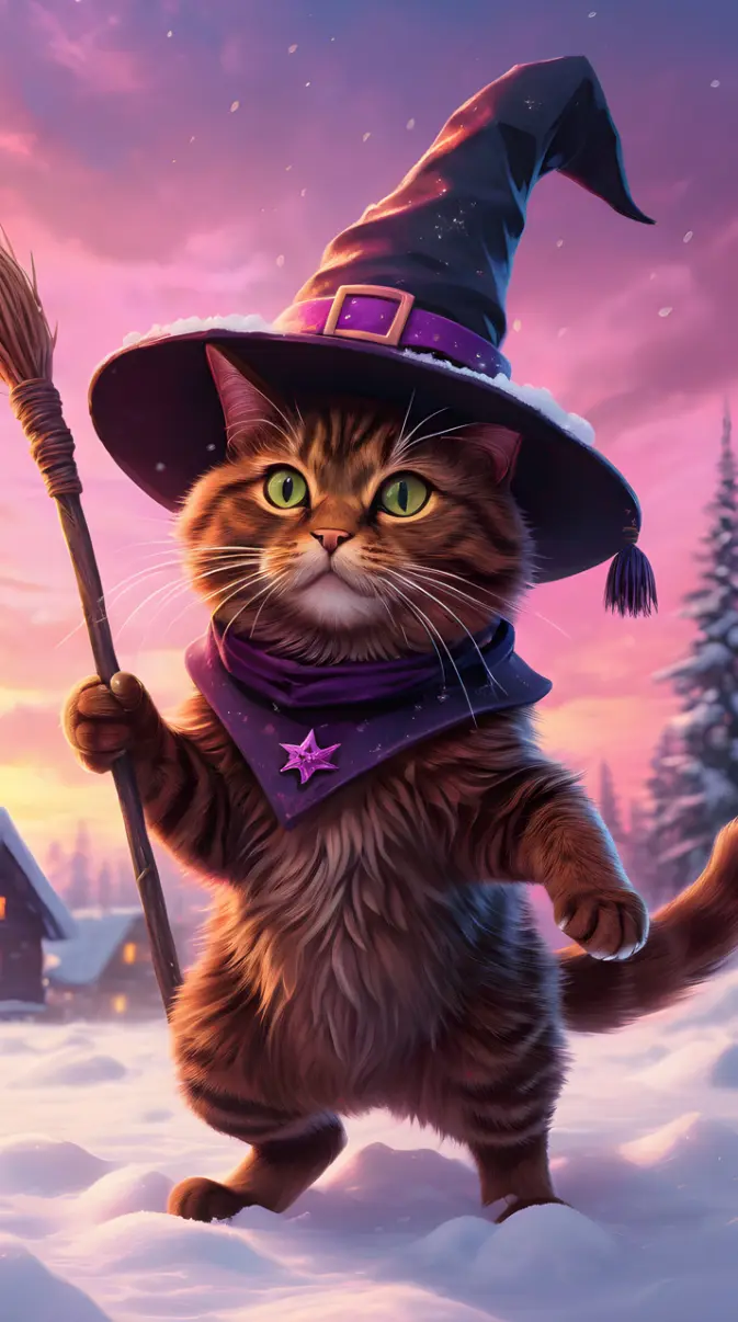 Witch Cat wallpaper