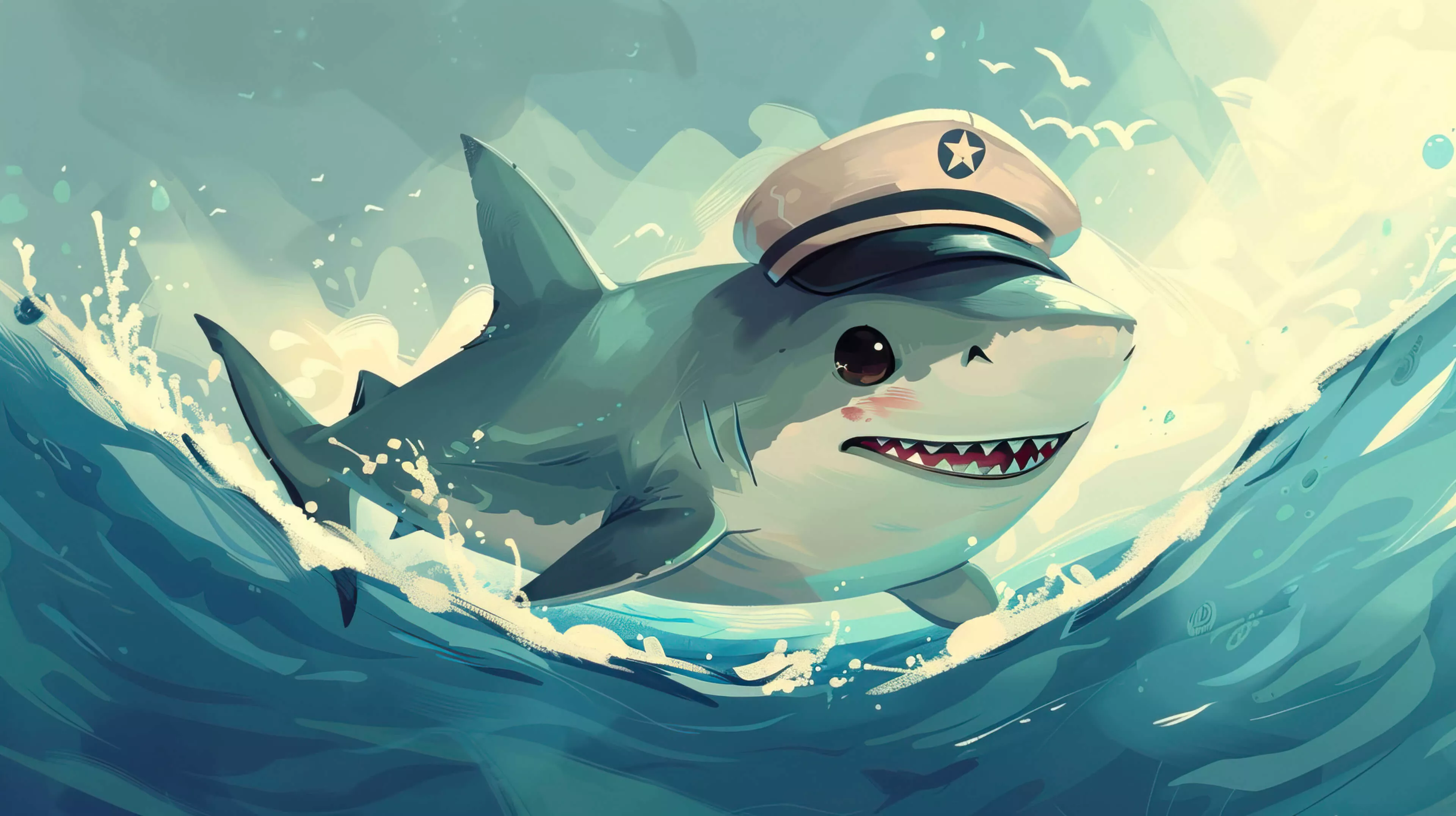 Cute Shark Wallpaper, Free, 4k