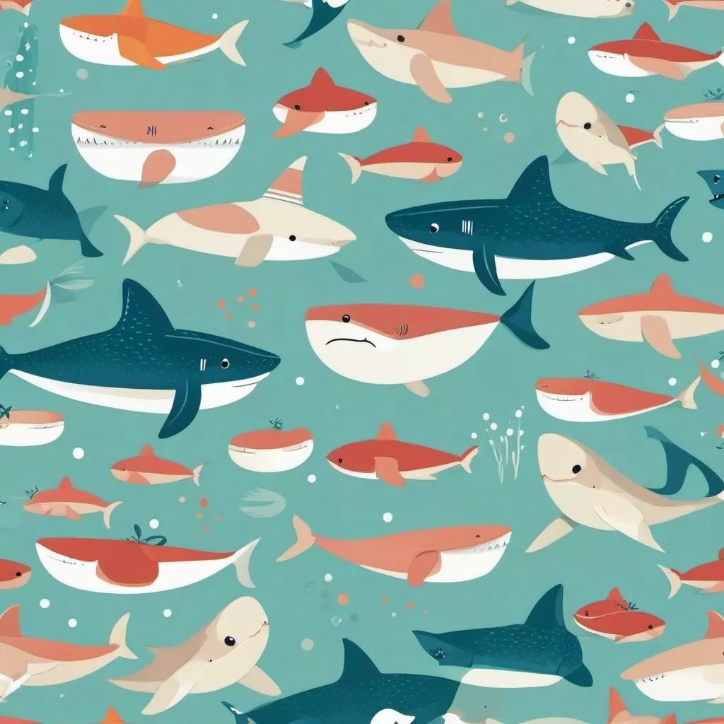 Cute Shark Wallpaper Themed