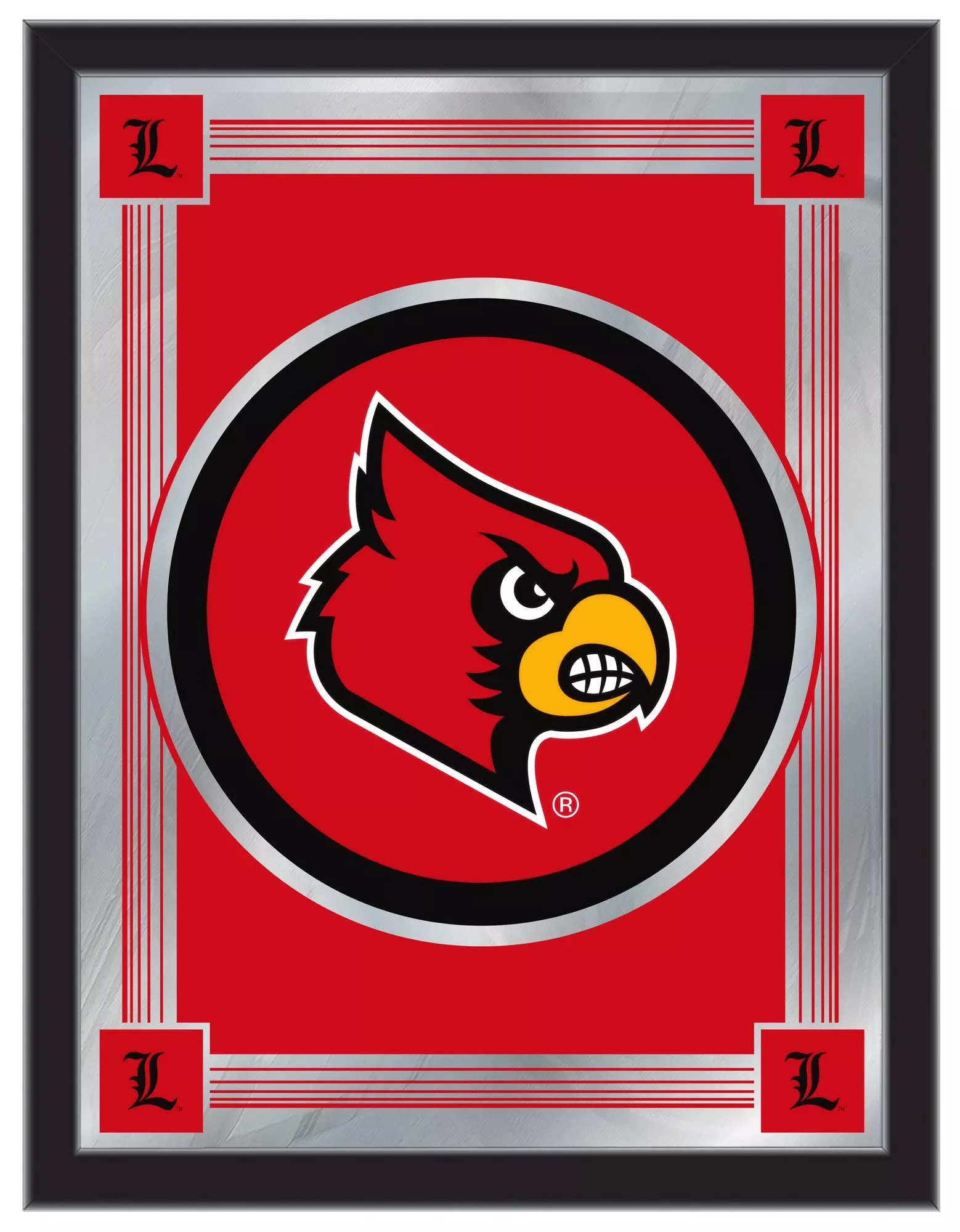 Louisville Cardinals Logo Wall Mirror