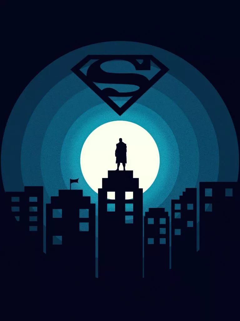 Superman Wallpaper 4K, Minimal art, DC