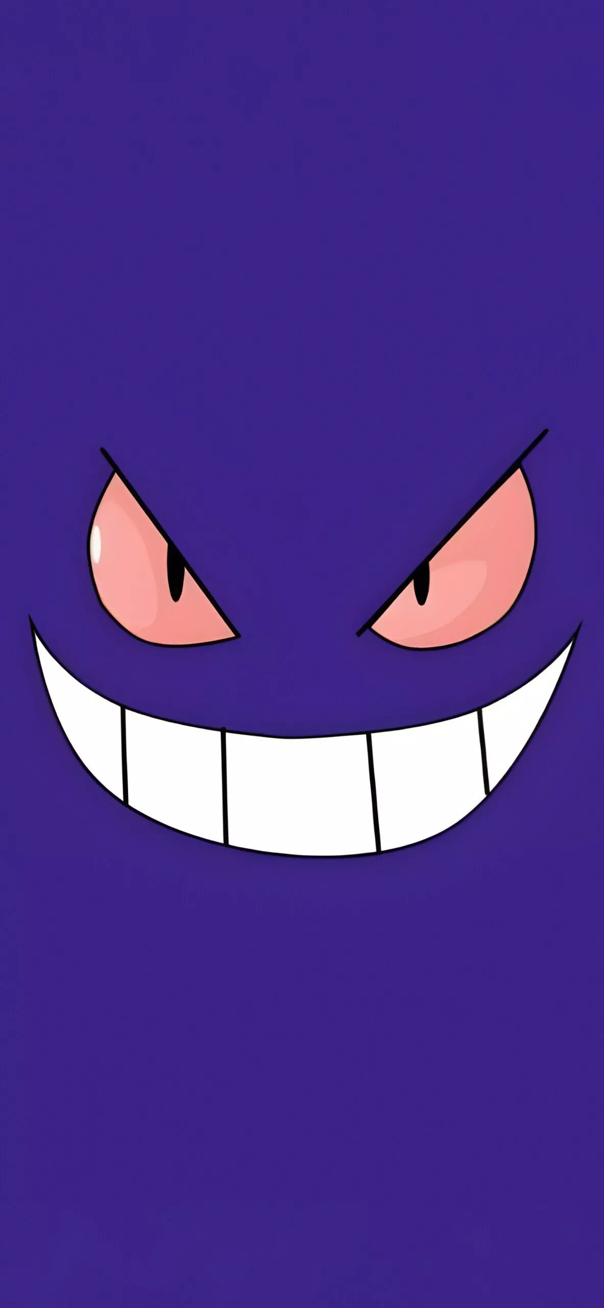 Gengar Face Minimalist Purple