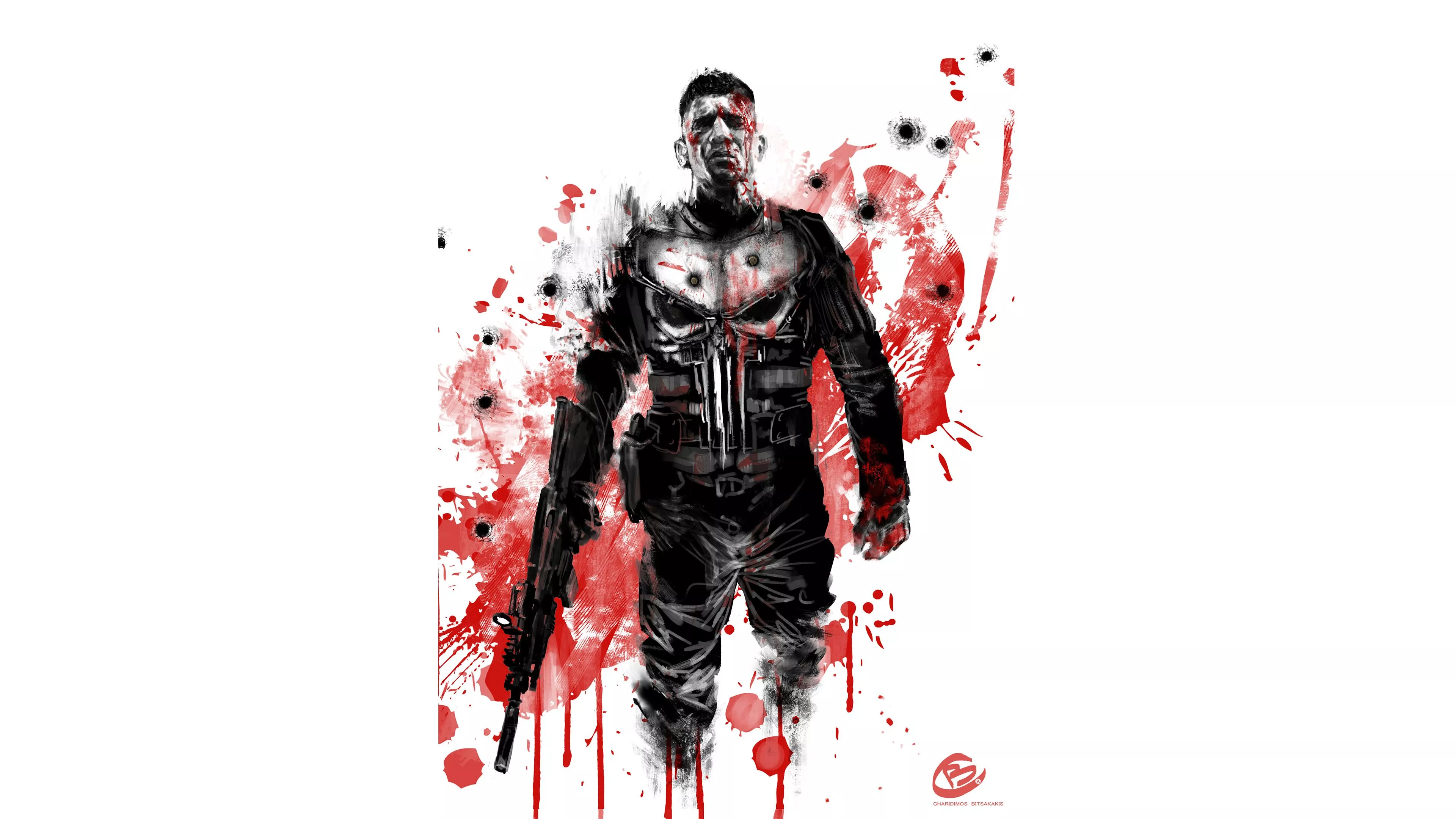 Punisher 4K Art Wallpaper, HD
