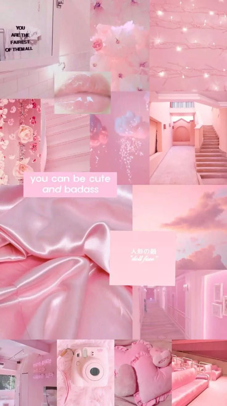 Baby Pink Collage Wallpapers - Wallpaper Cave
