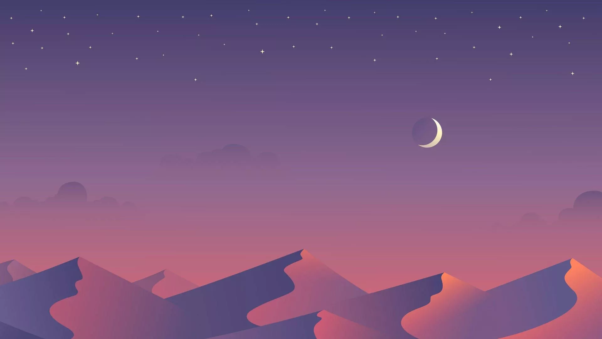 Download Desert Moon MacBook Pro Aesthetic Artwork Wallpaper