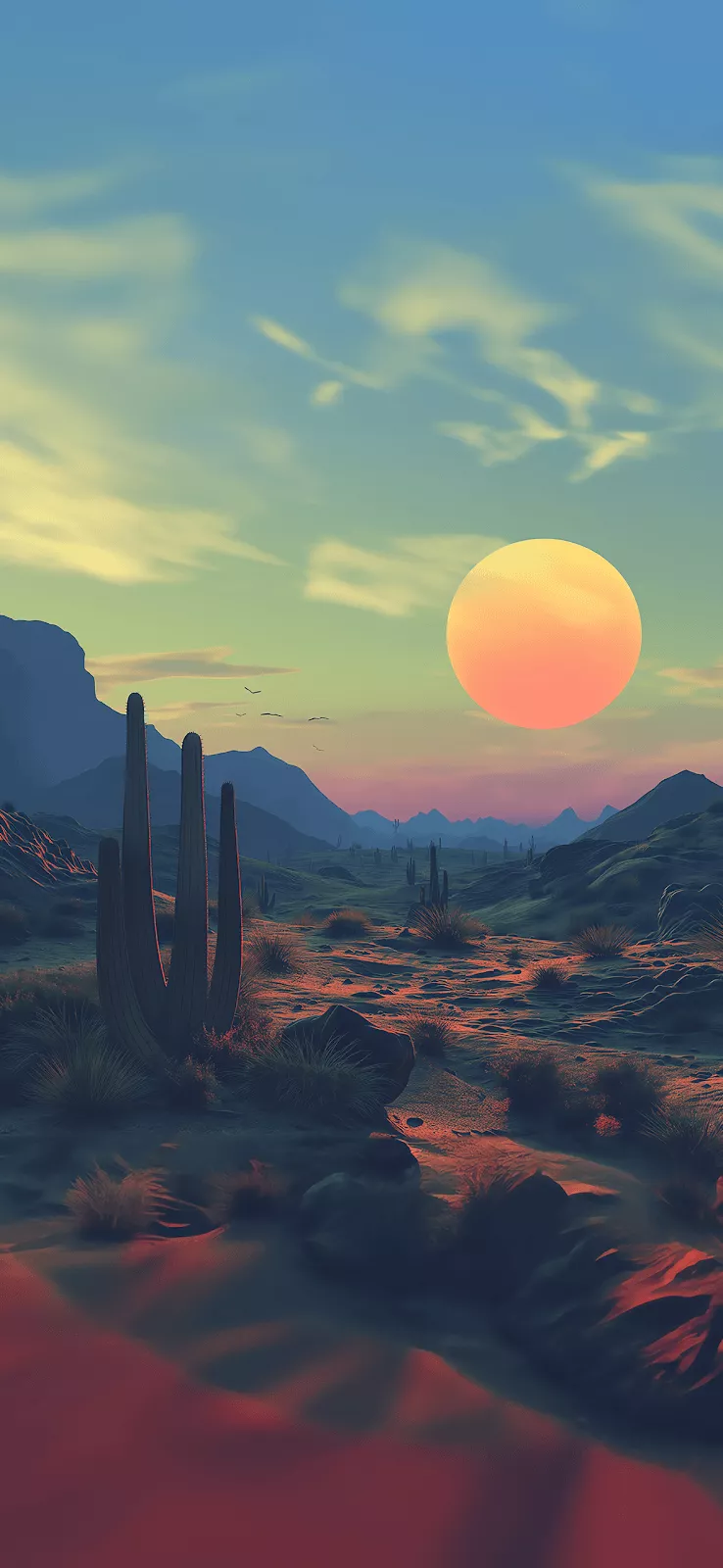 desert sunset wallpaper iphone HD