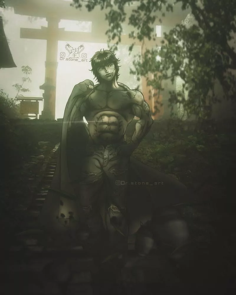 Hanma Baki, art, personal protective