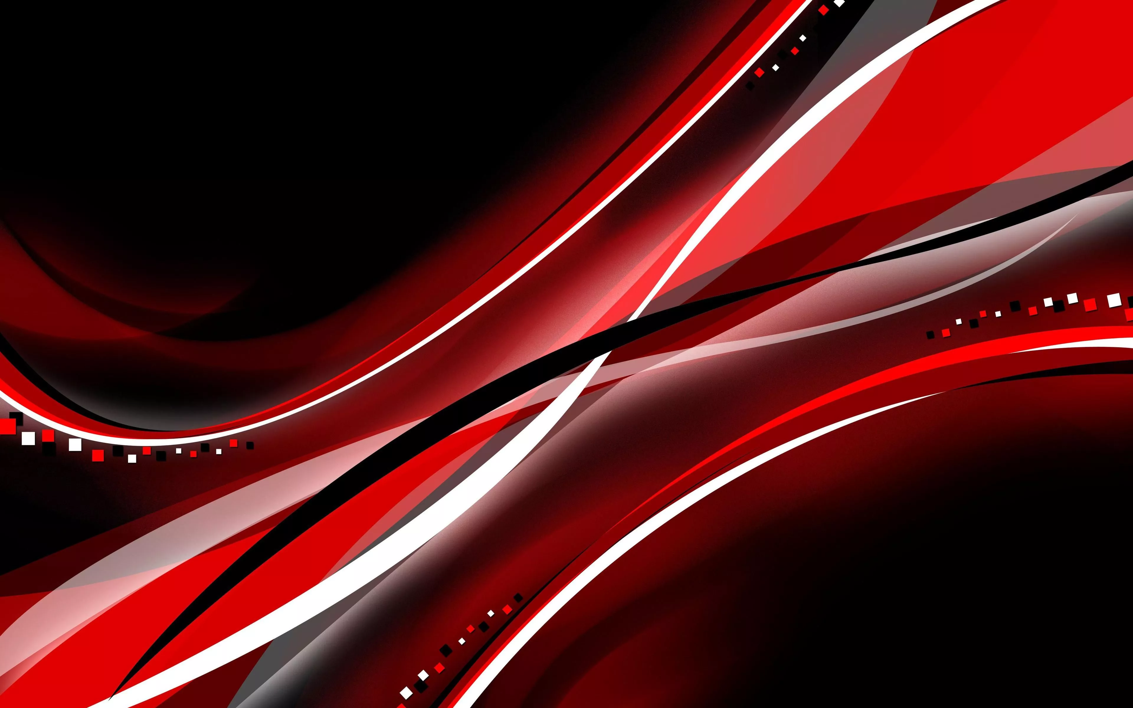 Red Abstract 4K Wallpaper