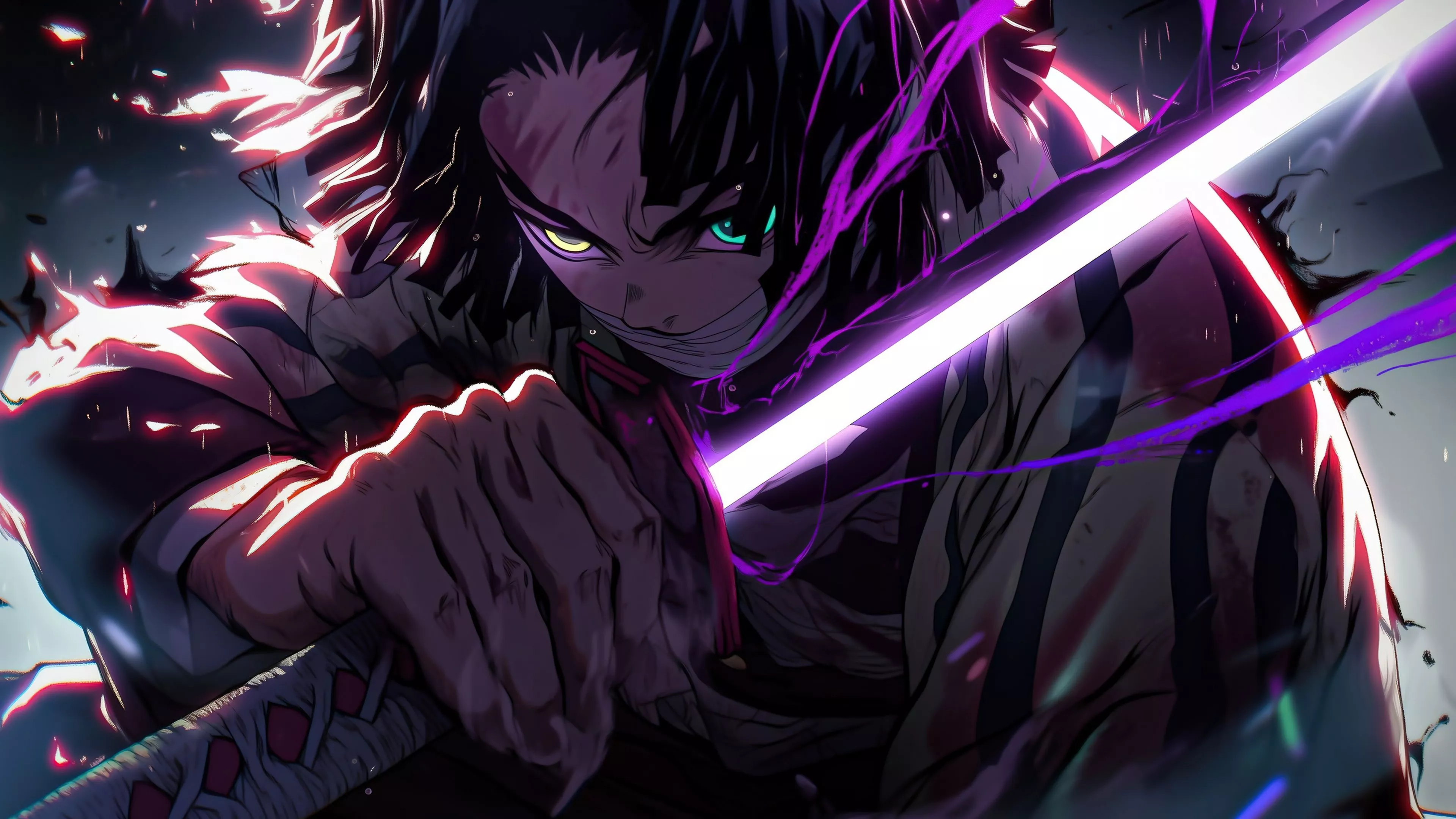 Tanjiro Kamado Wallpaper 4K, Sword
