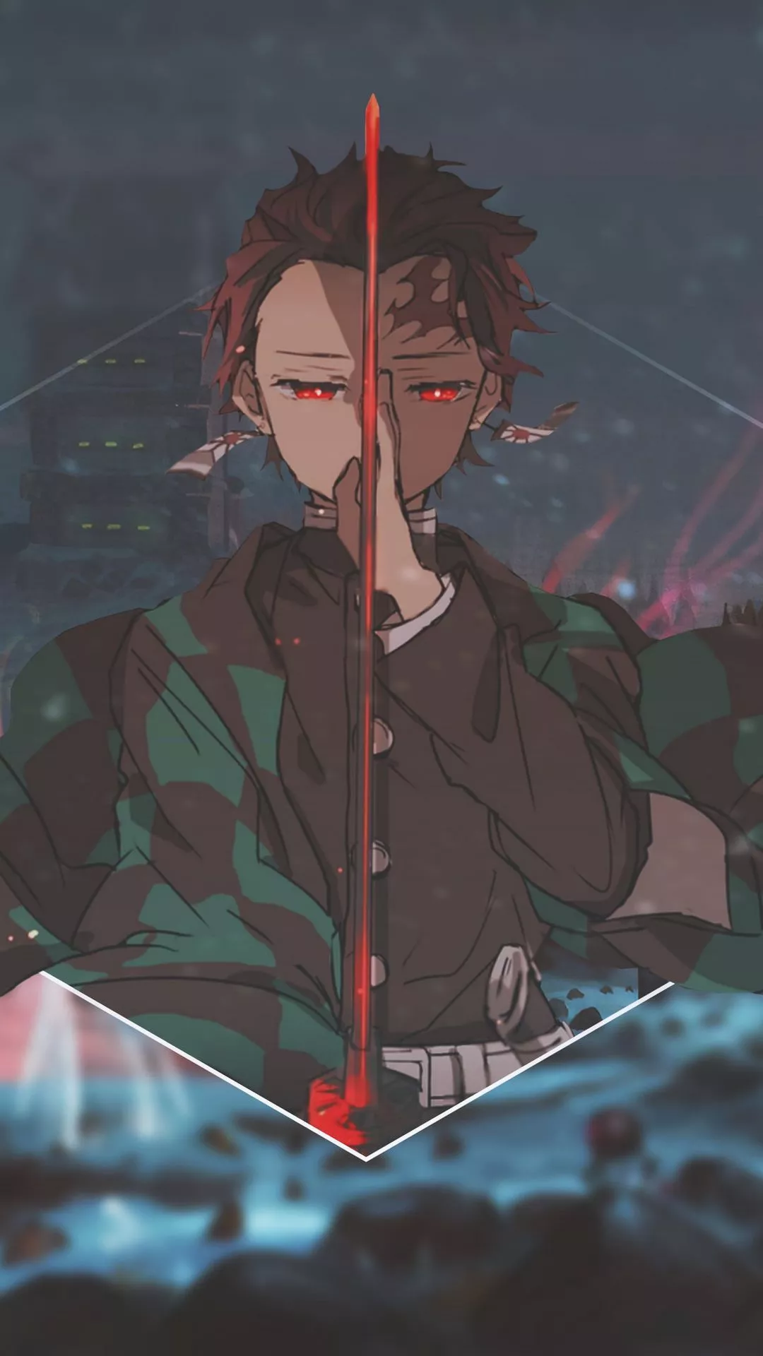 Wallpaper tanjiro kamado, demon slayer