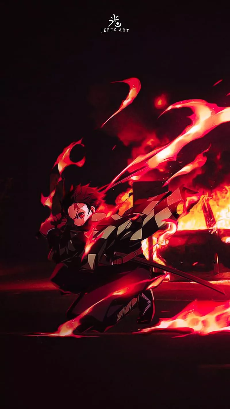 HD fire demon wallpaper