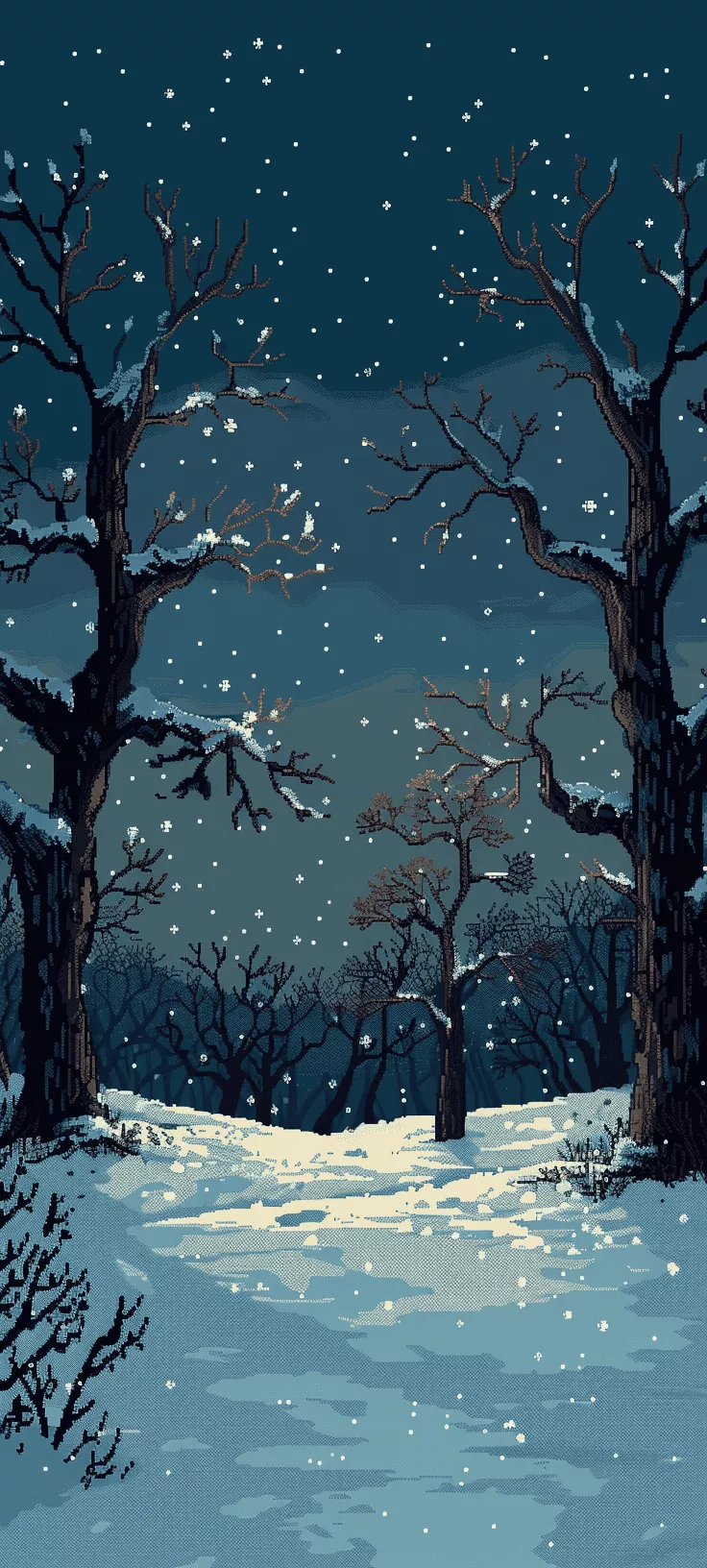 Pixel Art Phone Wallpaper