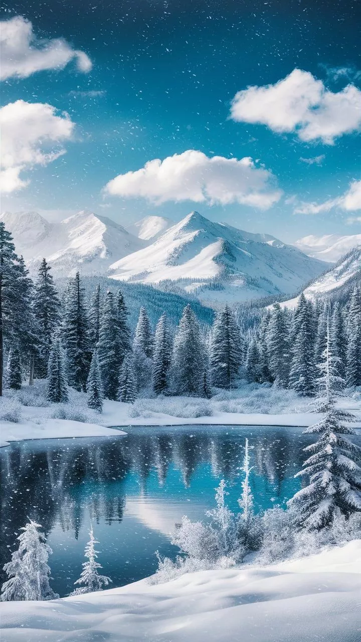 Winter wonderland wallpaper, Winter