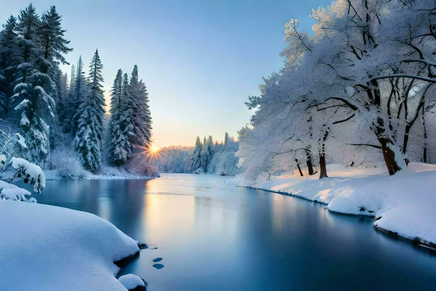 Snow Landscape Image