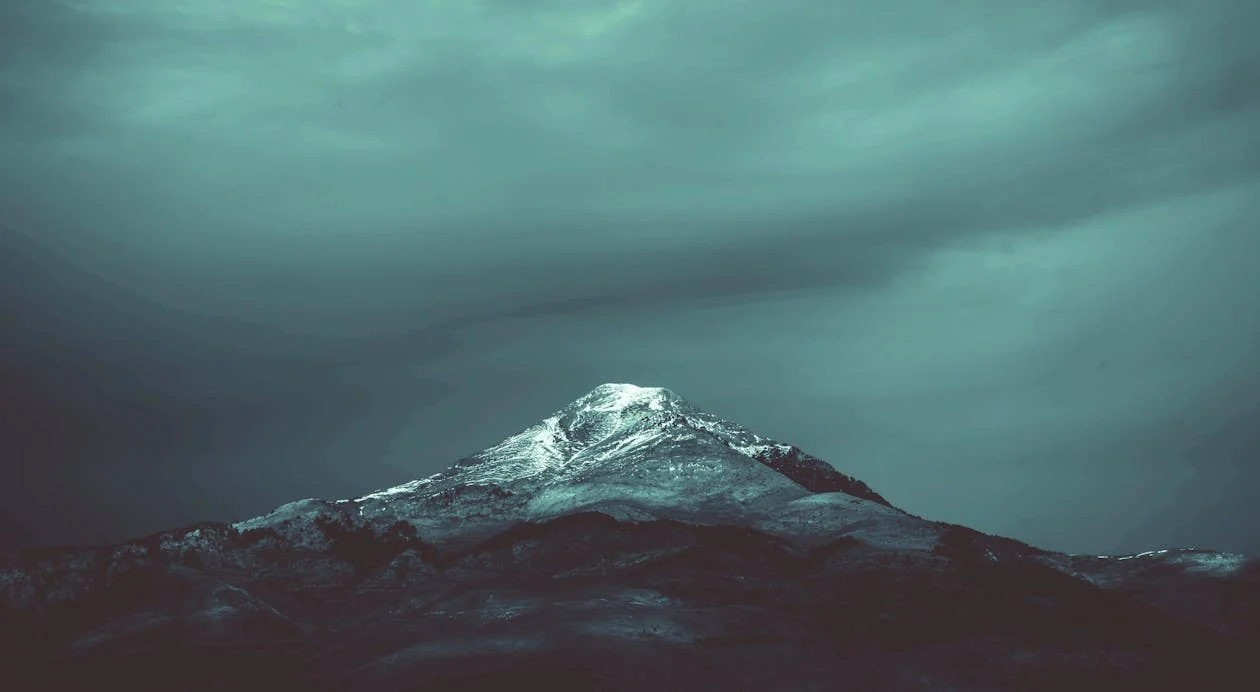 Black and Teal Mountain · Free