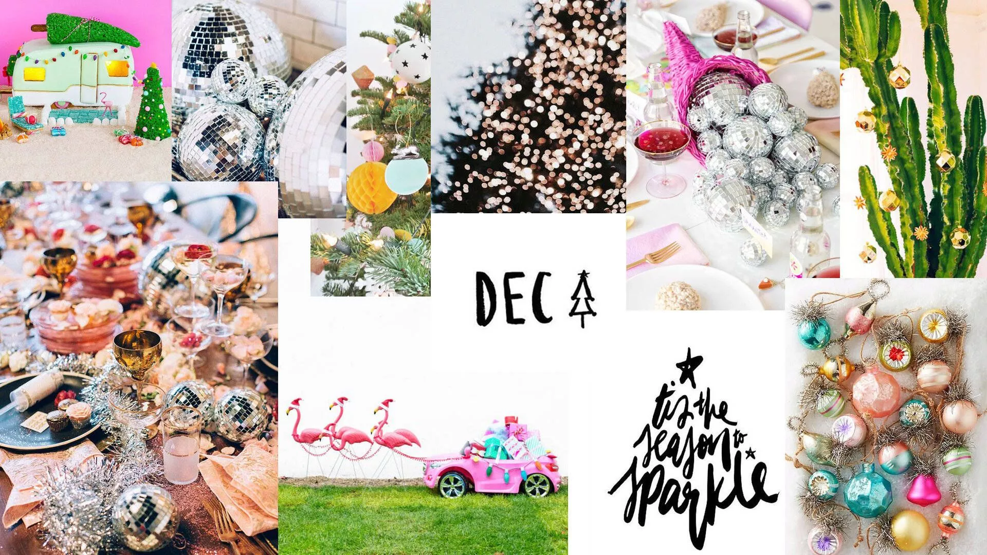 Caption: Celebratory Christmas Collage