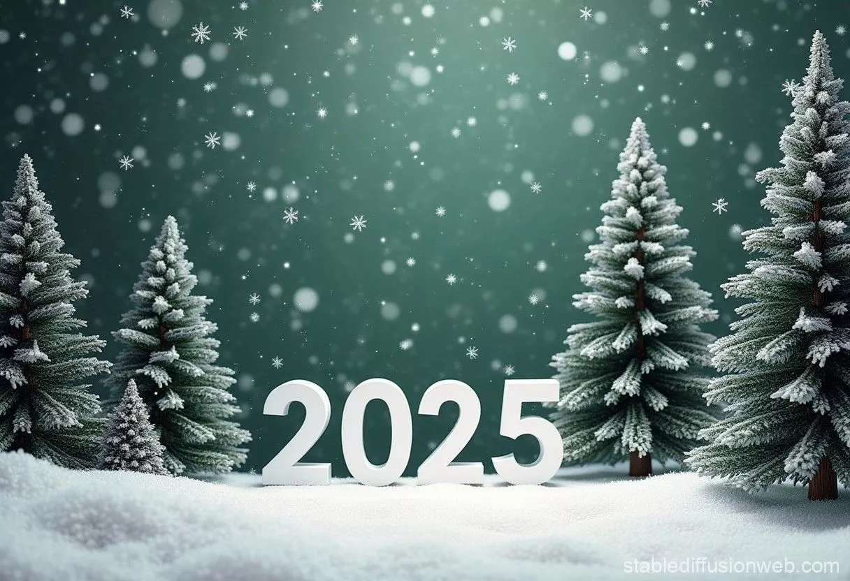Year 2025 Charcoal and White Design