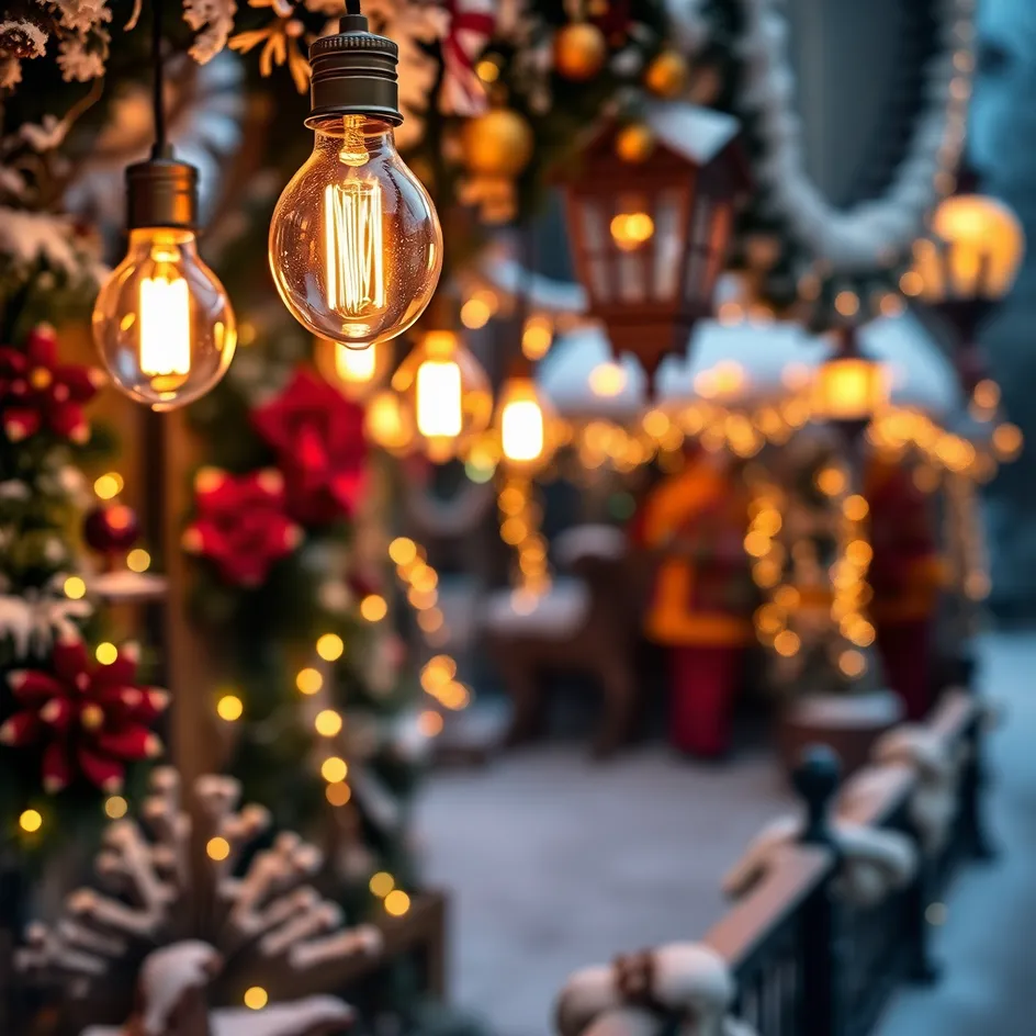 vintage christmas bulbs Image