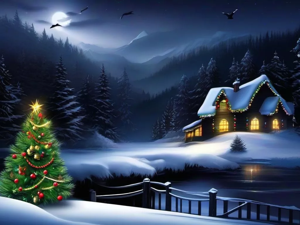 Dark Christmas Wallpaper , Desktop