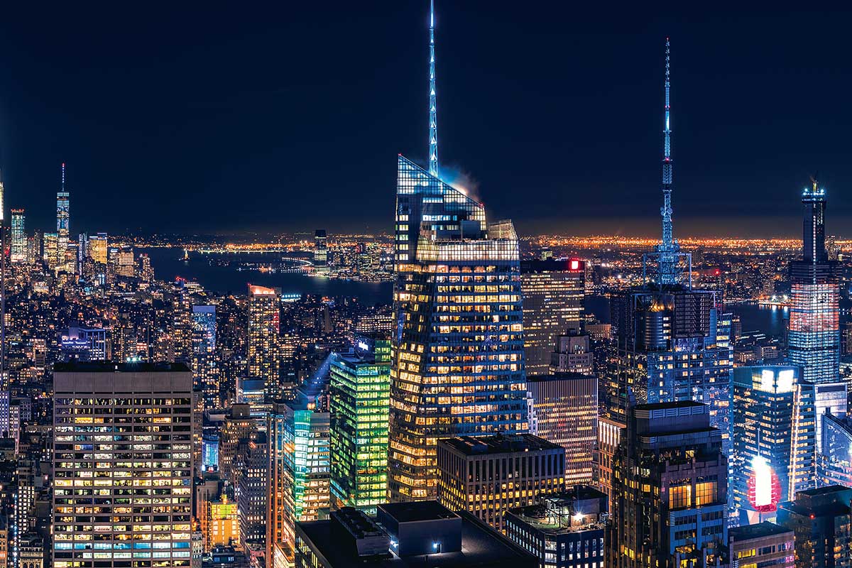 New York City Night View Mural Wallpaper Malaysia