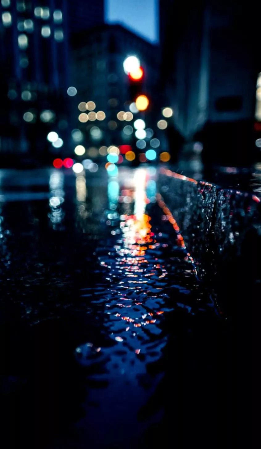 A Vibrant Display Of City Lights