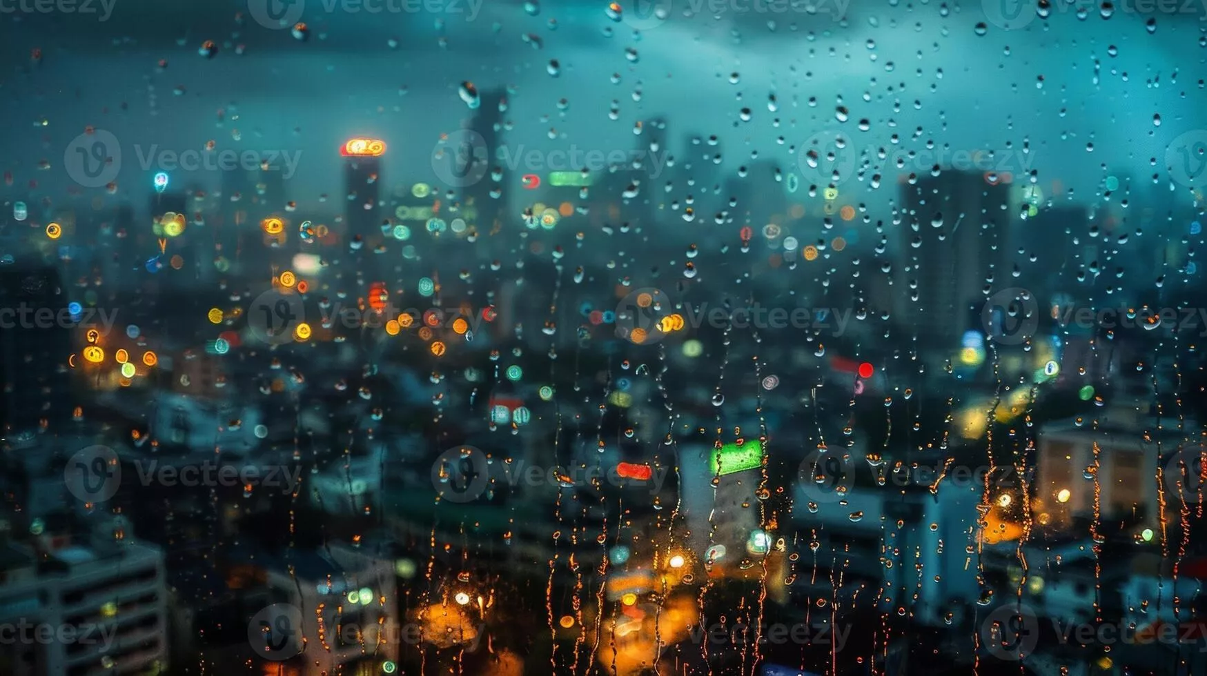 Rain City Night Image