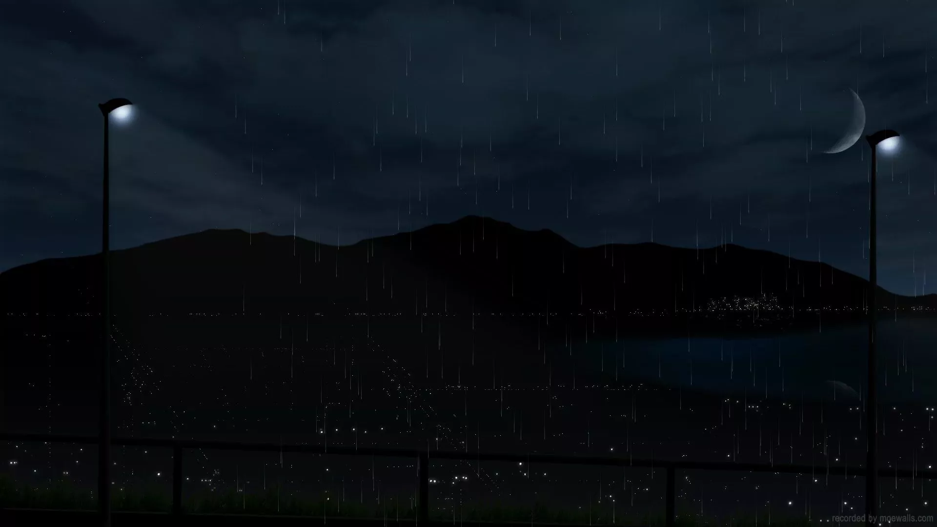 City Rainy Night Live Wallpaper