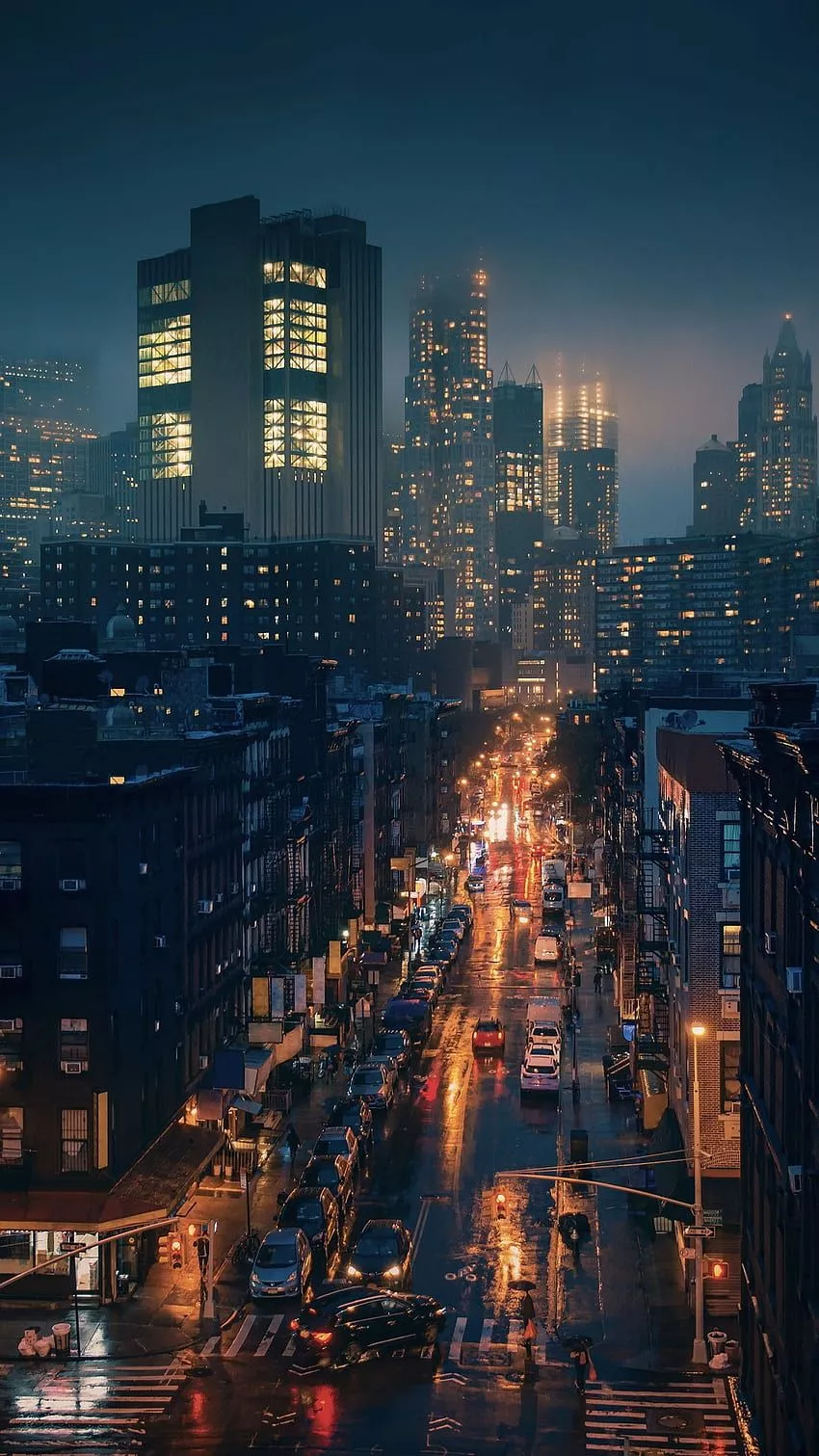 Aesthetics Rainy City, Rain Night City