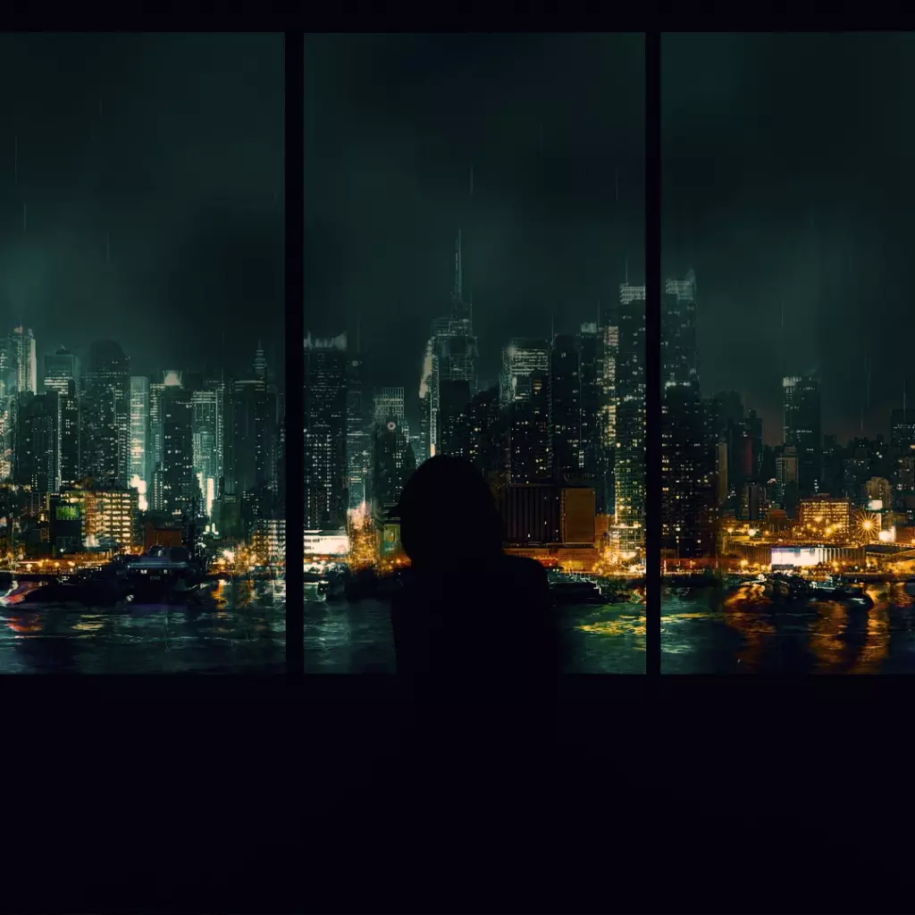Live wallpaper Rainy Night City