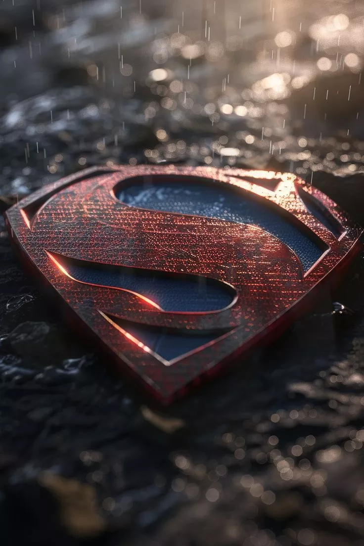 HD Superman Logo Wallpaper for iPhones