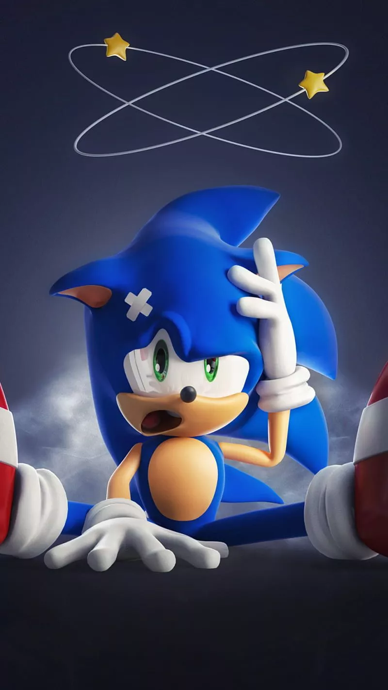 HD blue sonic wallpaper