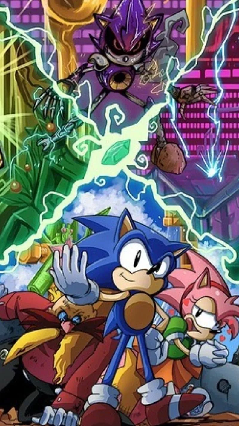 HD blue sonic wallpaper