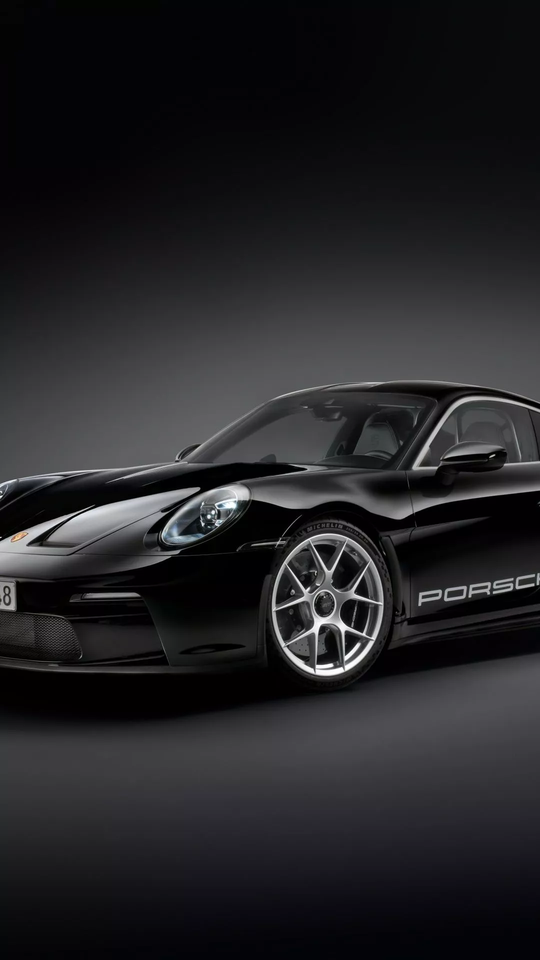 Black Porsche 911 Wallpaper in 8K