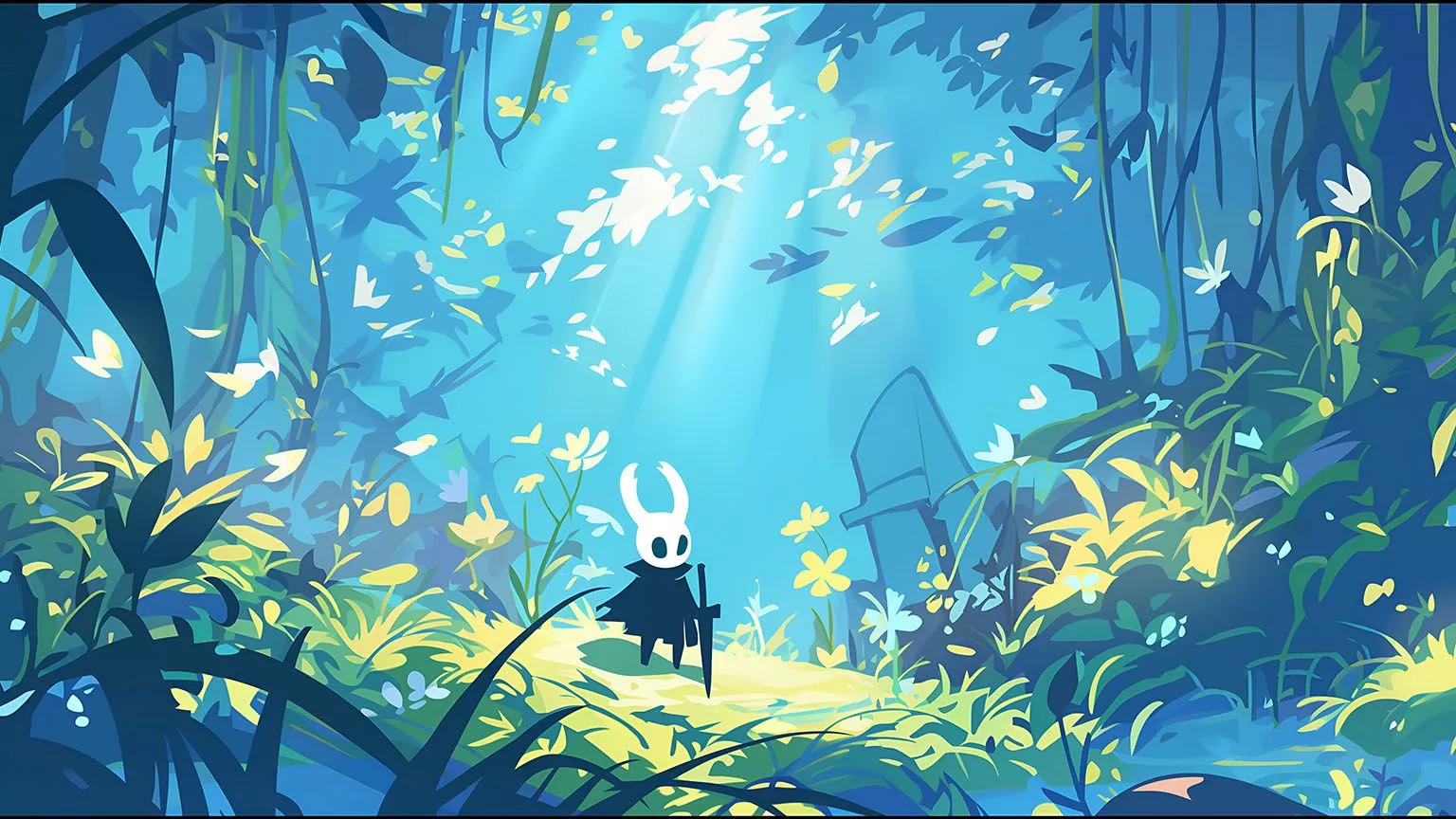 Hollow Knight Forest Light Wallpaper