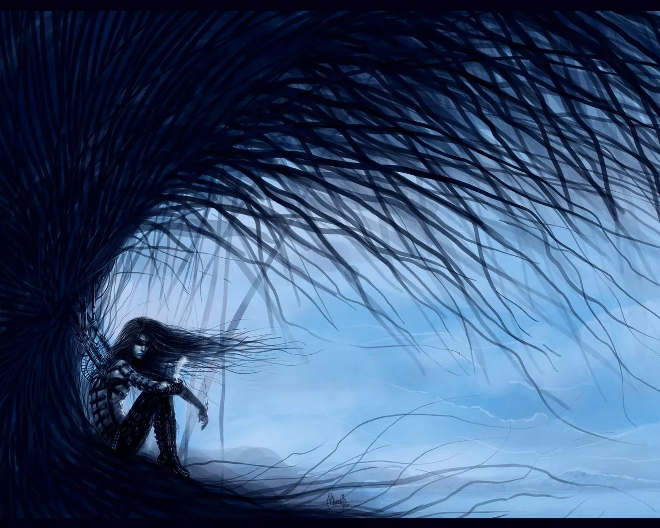 Dark Emo HD Wallpaper: Embracing