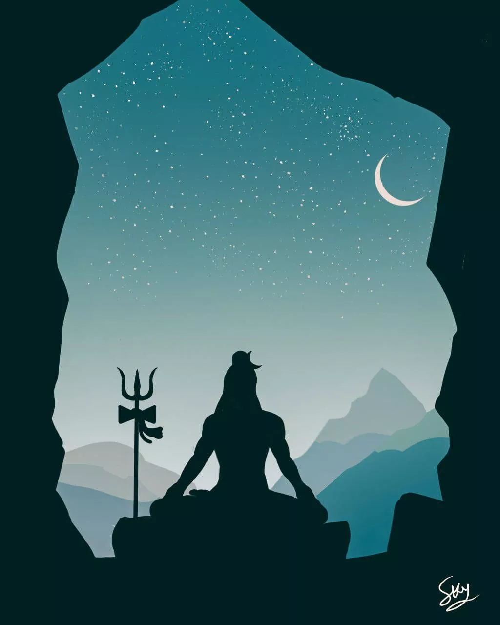 Mahadev Full HD Art Wallpaper