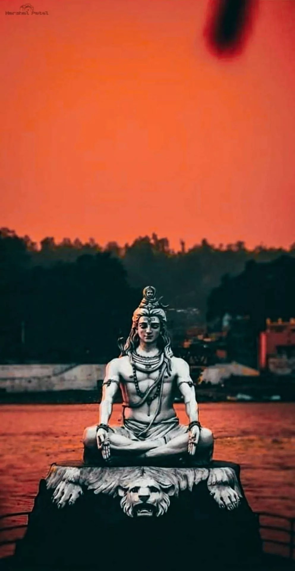 Mahadev Full HD Red Sky Wallpaper