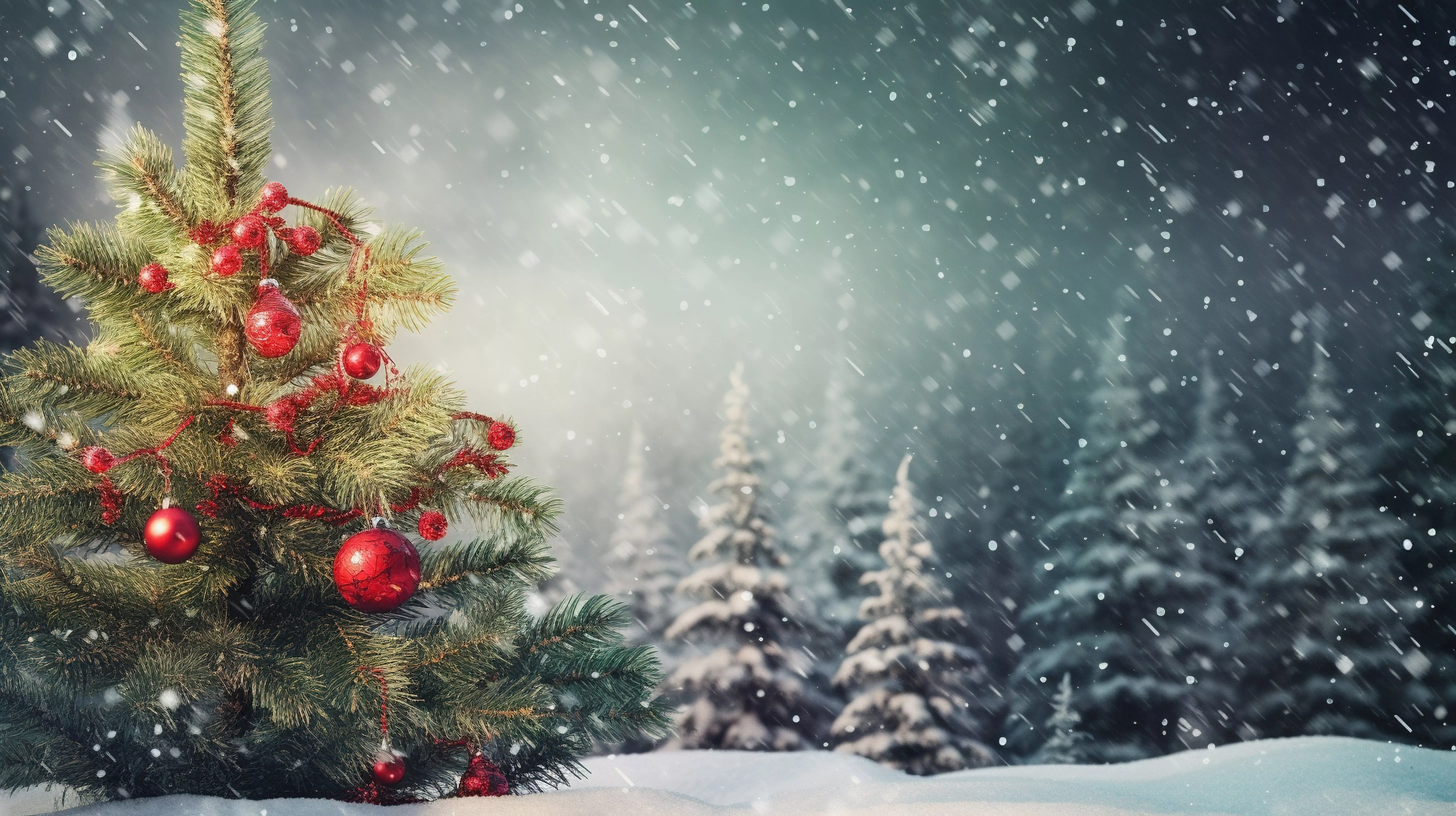 Wallpaper winter, snow, decoration