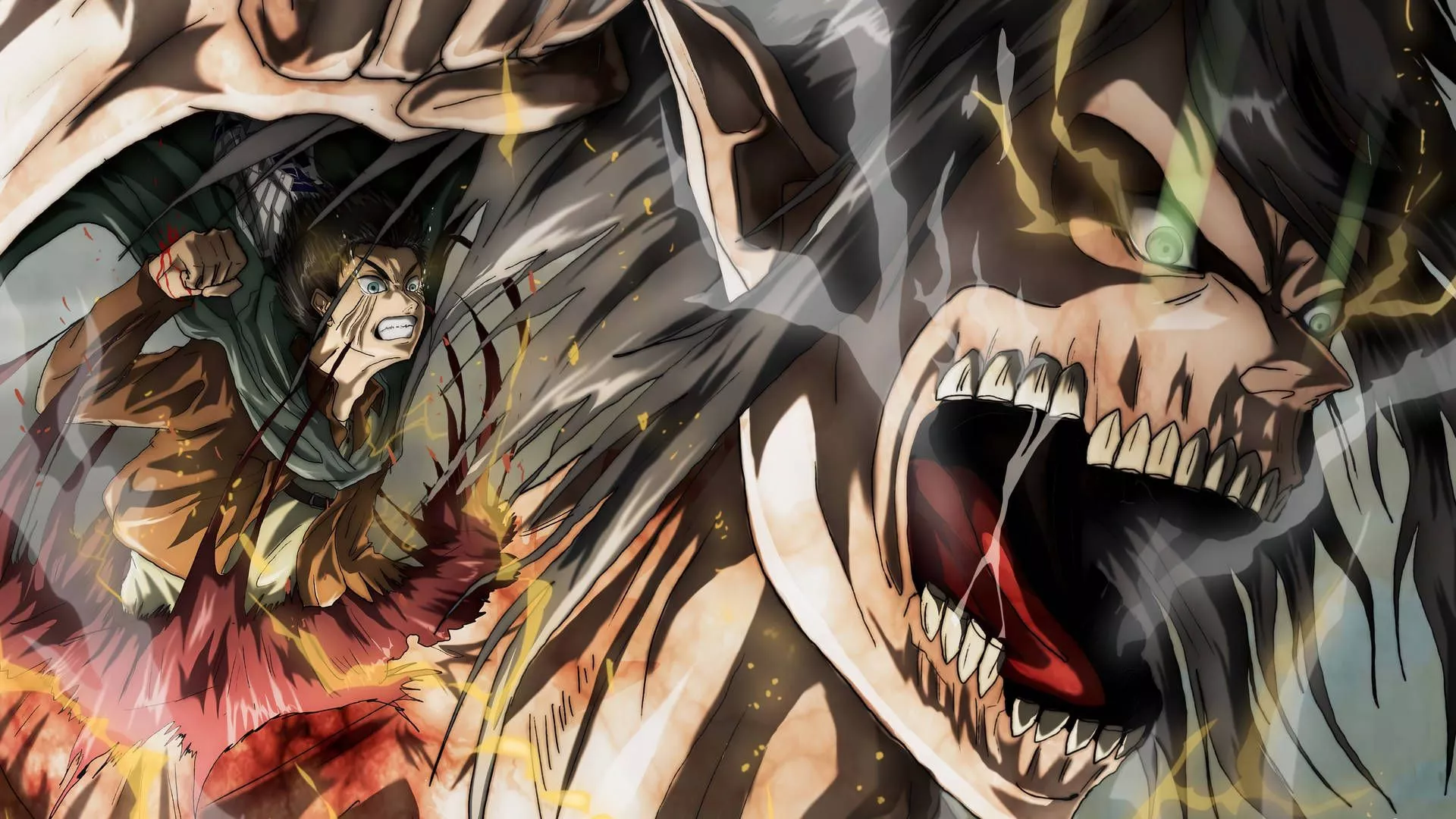 Download Eren Titan Form Wallpaper