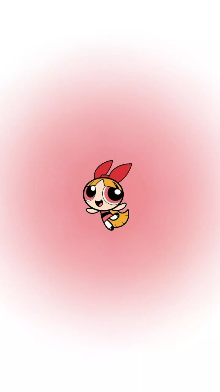 Trio Matching Wallpaper, Powerpuff Girls, Blossom 1 3