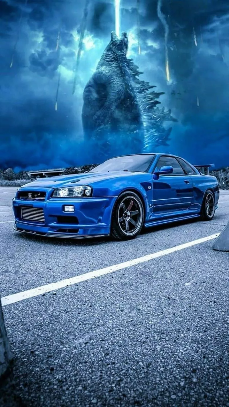 HD godzilla skyline gtr wallpaper