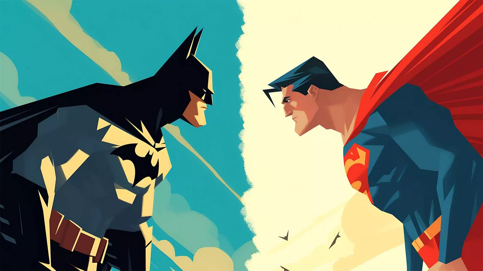 Batman vs Superman Showdown Desktop