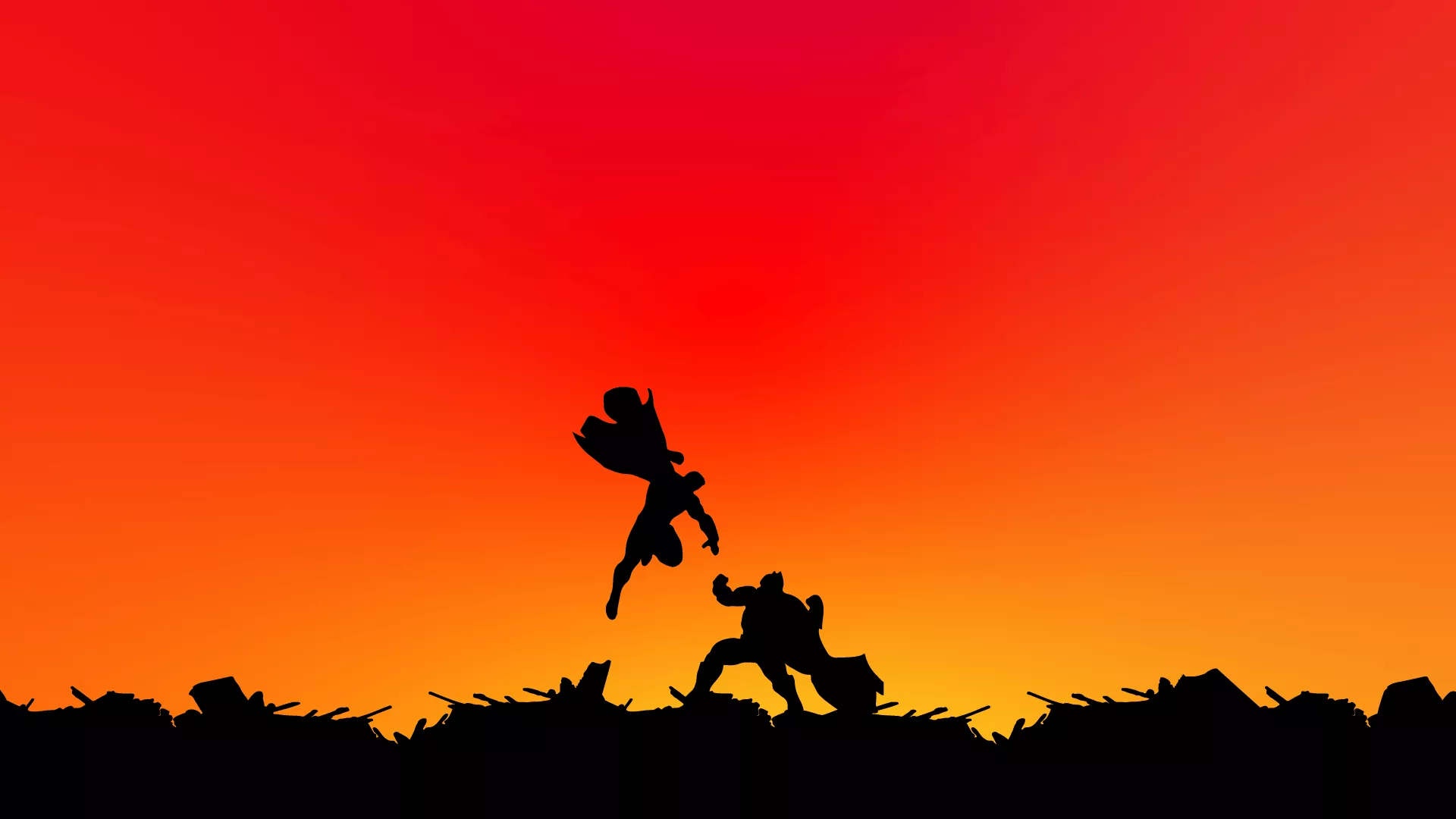 Desktop wallpaper vs. Superman