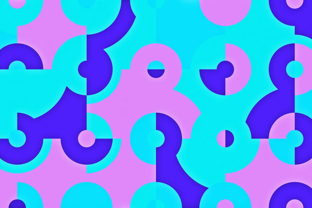 Circle Quarters Background